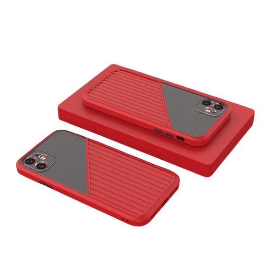 Frosted Matte Case with Camera Lens Shield Compatible with iPhone - Slim PC Design